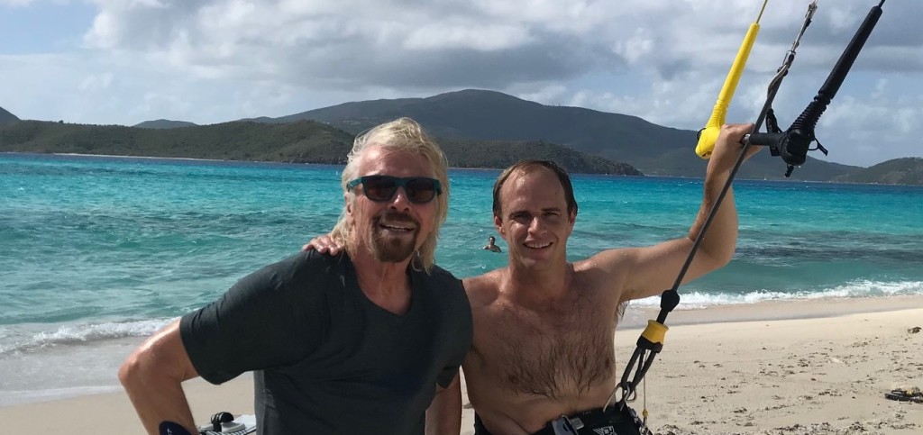 James Cotton CMO COMPLIANCE Uluwatu Capital with Richard Branson at Necker Island